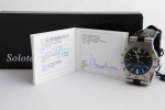 Relógio Bulgari (suiço) em aço, cristal de safira, caixa de 36x36 mm, movimento original automático Bulgari. Funcionando, revisado e limpo. Com caixa e com documento.