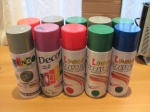 Spray para pintura diversas cores contendo 10 unidades