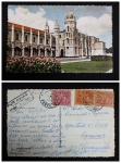 COLECIONISMO - Antigo Cartão Postal Fotográfico - datado de 1964 - com selos - Caracas Venezuela -  Med. 9 x 14cm