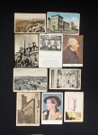 COLECIONISMO -- Lote com 10 cartões postais antigos de coleção. Med. 9 x 13 cm