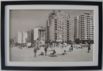 Autor não identificado - Giclê em tela com moldura 29x47cm Praia de Copacabana,  em 1937, Rio de Janeiro