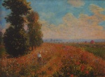 autor não identificado -Giclê em tela de pintura antiga, Monet 30x40cm com moldura -11383