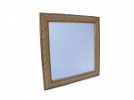 Espelho com moldura dourada 50x50cm