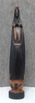 Bento Sumé - Escultura em madeira esculpida pintada, Nossa sra Aparecida, 10x58cm