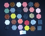 COLECIONISMO - Lote com 30 fichas de coletivos em tamanhos, formatos e cores diversos.