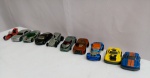 Lote composto de 10 Miniaturas de Carrinhos Hotwheels, de modelos e tamanhos diversos 1/64; maior aprox. 8,5 x 3cm