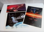 Lote composto de 7 Imagens Reproduzidas da Série Star Trek, aprox. 29,5 x 21cm, para Emoldurar e Colecionar, Cenografia