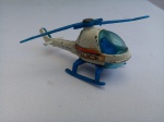 Miniatura Helicóptero Police CORGI Juniors, aprox. 9 x 3 x 3cm, GT Britain, segue conforme apresentado nas fotos