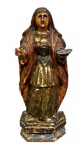 Arte Sacra - Bela Imagem de SANTA LUZIA, feita em madeira policromada. medindo: 25 cm alt.