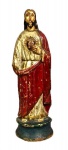 ARTE SACRA - Santo em madeira policromada, medindo: 21 cm alt.