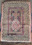 Magnífico tapete persa, medindo 56 cm x 43 cm. No estado.