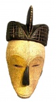 MÁSCARA TAILANDESA- divina máscara de madeira nobre medindo 40 cm alt.