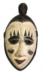 MÁSCARA TAILANDESA- divina máscara de madeira nobre medindo 48 cm alt.