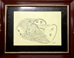 CHANINA (1927-2012) - nanquim s/ papel, medindo: 23 cm x 32 cm e 40 cm x 50 cm