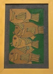 Francisco BRENNAND - tecnica mista e collage s/ madeira, medindo: 55 cm x 80 cm e 71 cm x 97 cm