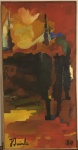 JORGE GUINLE- ost datado 1980 medindo 50 x 100 cm, intitulado "SOL DE VERÃO".