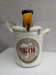 Bolsa Chopeira Cooler Skol, aprox. 35 x 33 x 19cm, em material Sintético, não testada, vendido no estado