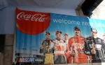 Enorme!!!  Banner Oficial COCA COLA c/ Pilotos NASCAR, aprox. 307 x 91cm