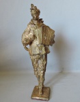 Agostinelli - Espetacular escultura feita em pesado Bronze, representando uma figura masculina com acordeom. Peça sem a identificação da assinatura. Medidas de 40cm x 16cm.