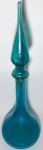 Grande Garrafa Vintage, em Fino Vidro na Cor Azul. Medidas : 58,5 cm alt.