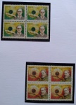 Selos do Brasil, parte de coleção, selos protegidos por Maximaphil de fundo preto. (S116)