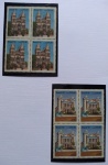 Selos do Brasil, parte de coleção, selos protegidos por Maximaphil de fundo preto. (S117)