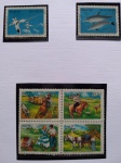 Selos do Brasil, parte de coleção, selos protegidos por Maximaphil de fundo preto. (S122)