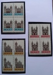 Selos do Brasil, parte de coleção, selos protegidos por Maximaphil de fundo preto. (S136)