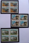 Selos do Brasil, parte de coleção, selos protegidos por Maximaphil de fundo preto. (S143)