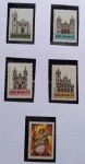 Selos do Brasil, parte de coleção, selos protegidos por Maximaphil de fundo preto. (S148)