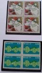 Selos do Brasil, parte de coleção, selos protegidos por Maximaphil de fundo preto. (S170)