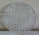 Centrinho em demi cristal lapidação bico de jaca, Diâmetro 19,5 cm