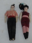 Antigas bonecas de pano, manufatura artesanal, antigas circa de 60/70.