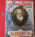 Quadrinhos, grandes figuras, D.Pedro II, o magnanimo, Ebal, inclui fotos em 30 diferente épocas da sua vida