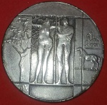 Medalha, Monumento a Buenos Aires, 300 anos - 1580 - 1980!!! 34mm de diâmetro