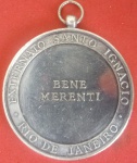 Medalha, Externato Santo Inácio, R.J, 38mm Papa Pio XI