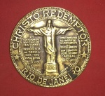 Medalha, corcovado, comemorativa, a inauguração em 1931, Bronze, diâmetro 38mm
