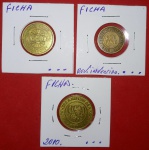 3 Fichas One Fare, Can Be a Kid 2010, material metal