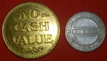 2 Fichas, Subway, metrô, Canadá + Cash Value, Bronze