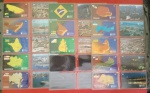 Colecionismo, 56 Cartões telefônico, os mapas dos Estados Brasileiros e respectivas paisagens típicas do local, acompanha folha de plástico para encadernação