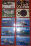 Colecionismo, 20 cartões especiais, motivos de exército e marinha, equipamentos, navios, inclusive porta aviões!!!