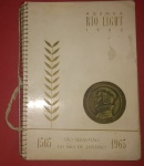 Agenda, Rio Light, ano de 1965, comemorativa de 100 anos 1565 - 1965, cada página 2 fotos do mesmo local, o antes e o depois, mais de 40 fotos históricas!!!