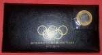 Lindo Estojo de moedas da Olimpiada!!!Completo moedas Soberbas!!! Inclusive bandeira!!!