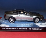 Miniatura Astom Martin V12, modelo do agente 007