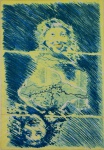 Rubens Gerschmann (Rio de Janeiro RJ 1942 - São Paulo SP 2008), "Sem título", Serigrafia sobre papel. Assinada. Datada de 1974. Tiragem 2/30. Med.65 x 46 cm(a obra); 68 x 48(moldura). Marcas do tempo. Presença de mancha de umidade no canto inferior direito. Pontos de acidez. No estado. Coleção Particular Rio de Janeiro/RJ. R. Guerchman, serigrafia 2-30 - 1974 .....pequenas faltas.