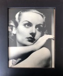 Decorativo - Quadro com foto reprodução de Carole Lombard - Med. 34x27cm.