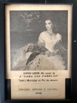 COLECIONISMO - Autógrafo original da atriz inglesa Vivien Leigh - "E o vento levou " . Autógrafo adquirido em 1962 quando a atriz esteve no Teatro Municipal do Rio de Janeiro, atuando no espetáculo "A Dama das camélias".  Raridade!