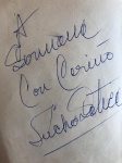 Colecionismo - Autógrafo original do cantor chileno Lucho Gatica. Adquirido no hotel Copacabana Palace - década de 50.