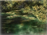 Richard -  "Natureza", estilo impressionismo, óleo sobre tela, assinado no C.I.D. Obra med. 60x80cm.