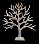 Árvore porta Bijuteria - Grande escultura contemporânea em alumínio fundido. As peças são penduradas nos galhos, dando um efeito visual incomum. Útil para anéis, colares, pulseiras e etc. Med. 54 x 52 cm.